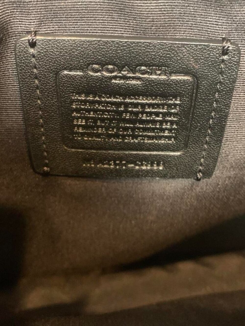 Blue pebble leather Coach - Picture 7 of 8